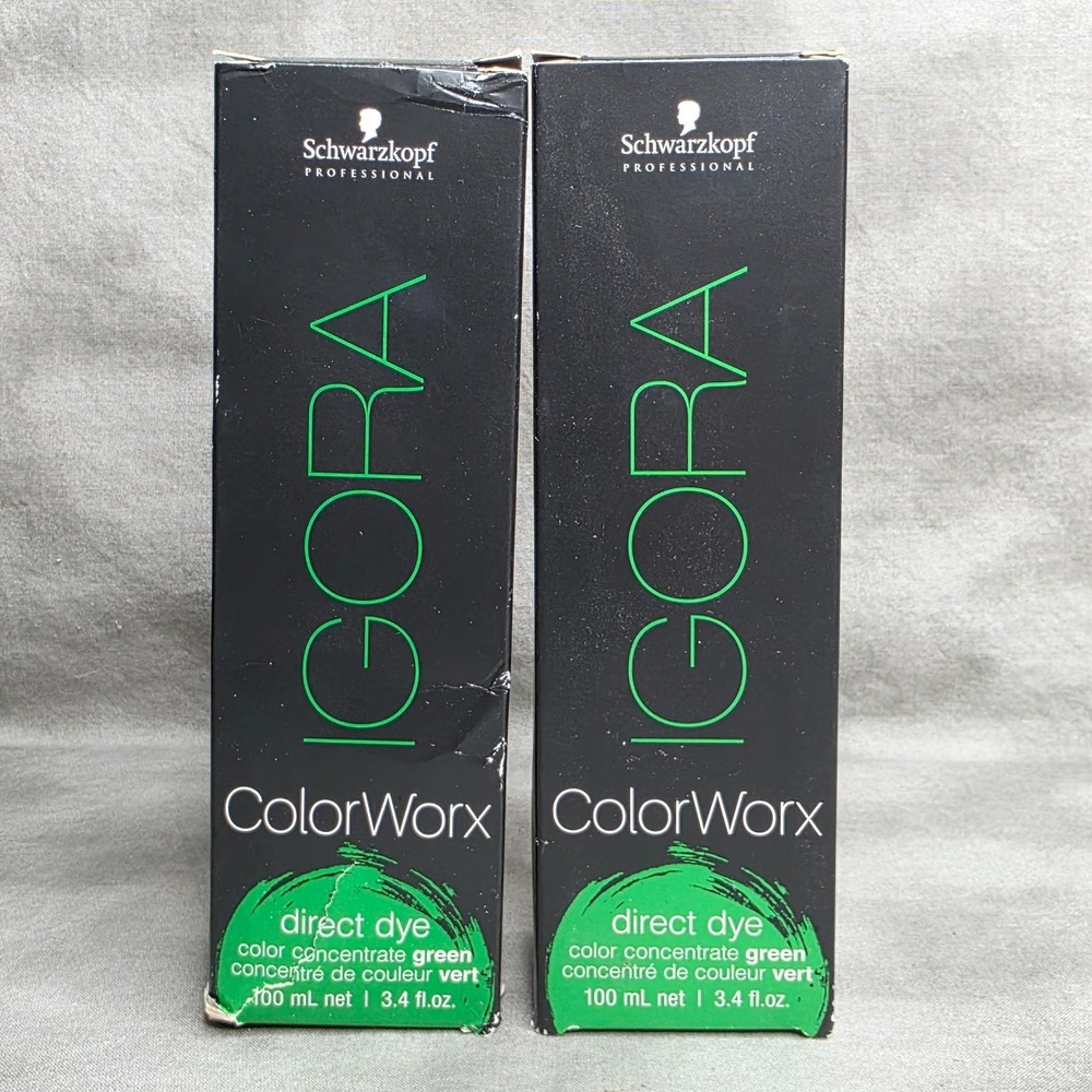 (X2)‎ Schwarzkopf Igora ColorWorx Direct Dye GREEN 3.4 fl oz